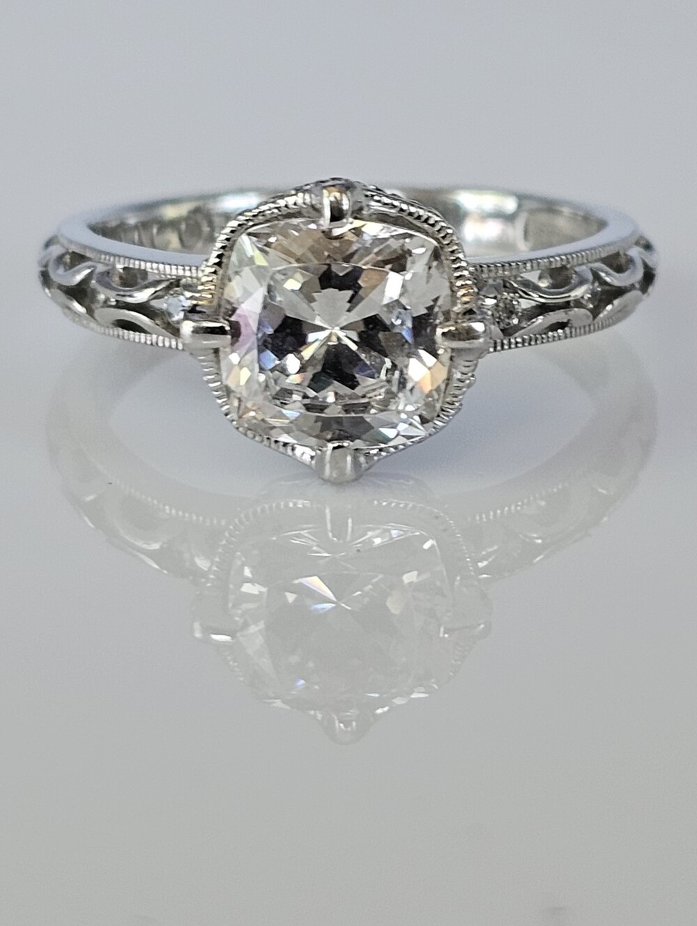 Genuine Tacori Diamonique Ring in Sterling Silver Size 10!